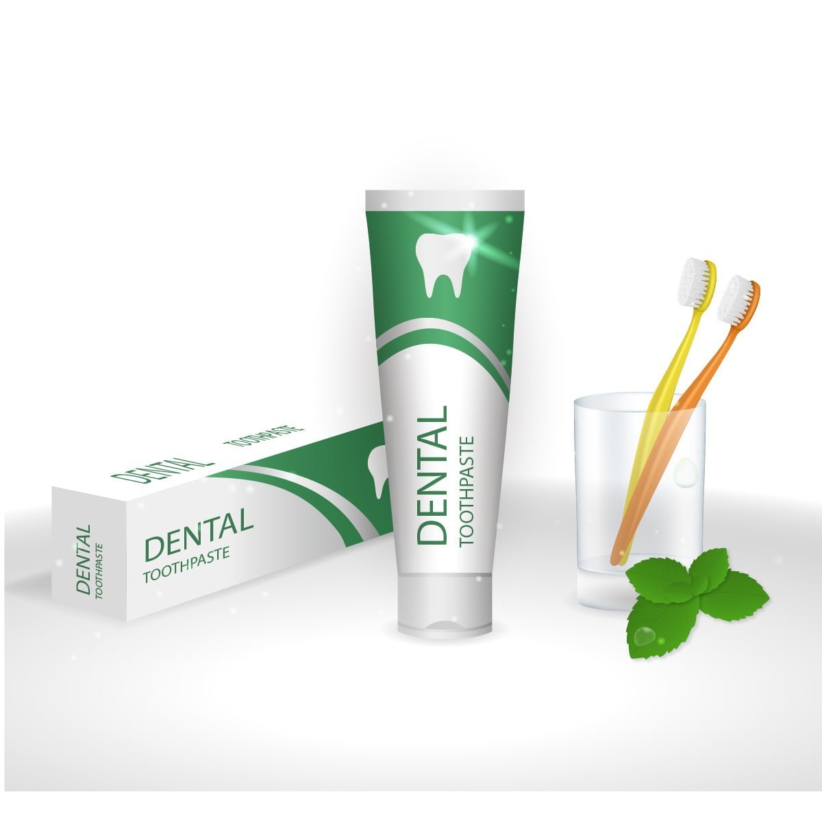 probiotic toothpaste with green spots details main