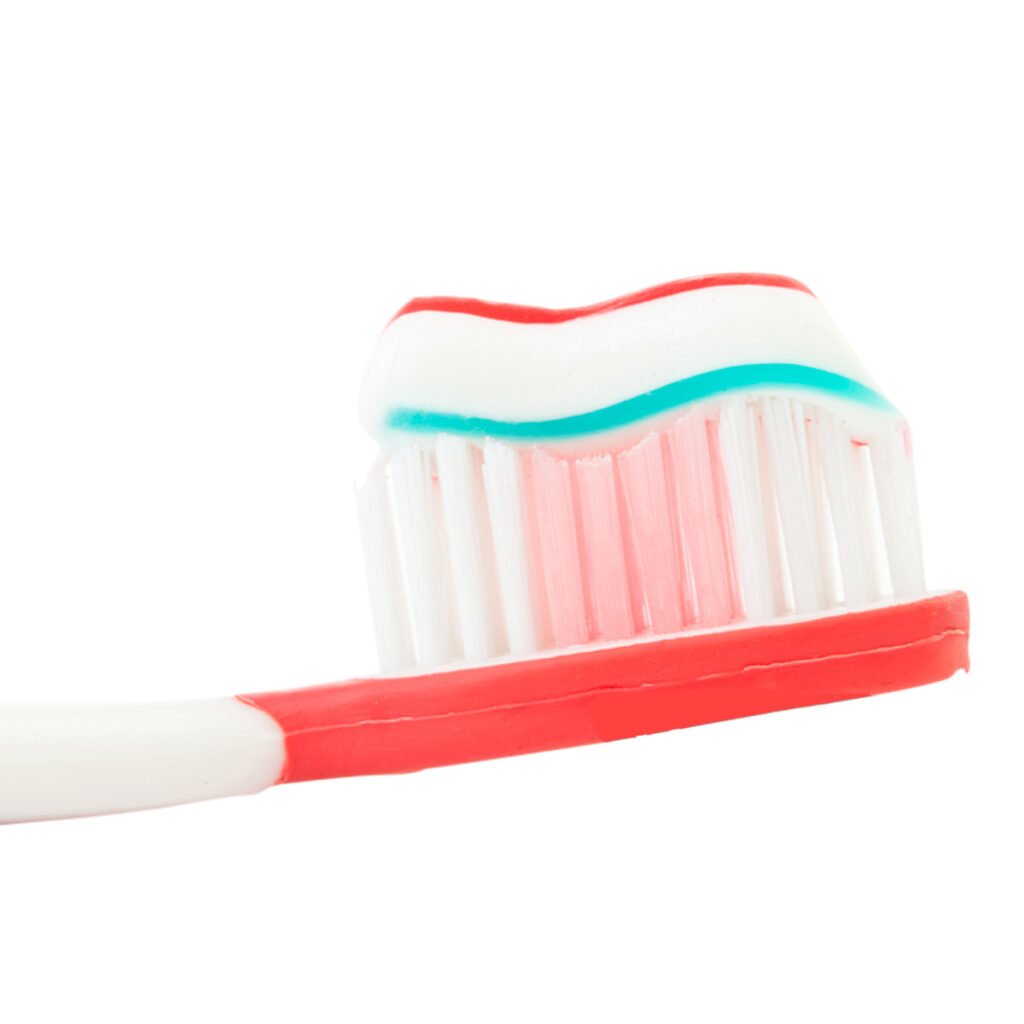 color stripes on toothpaste